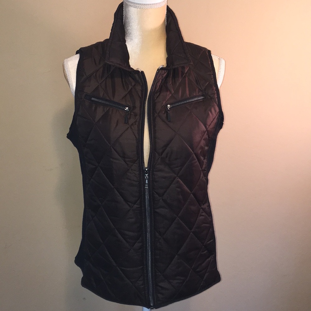 Casual Identity Faux Fur Collar Vest - Picture 2 of 8